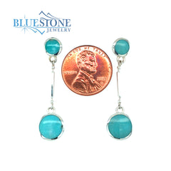 Silver Turquoise Earrings