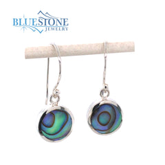Sterling Silver Abalone Wire Earrings