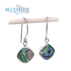 Sterling Silver Abalone French Wire Earrings