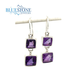 Sterling Silver Amethyst Earrings