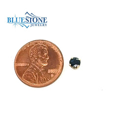 ONE SINGLE 14kt Yellow Gold Sapphire Stud Earring