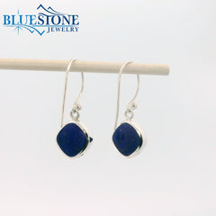 Sterling Silver Two-Sided Earrings w/ Turquoise & Lapis