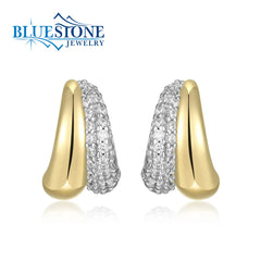 Gold Plated Earrings with CZs