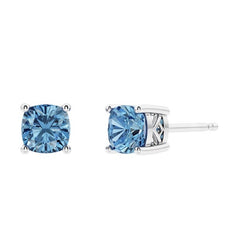 Sterling Silver London Blue Topaz Stud Earrings
