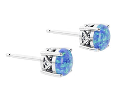 Silver Opal Earrings