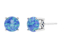 Silver Opal Earrings