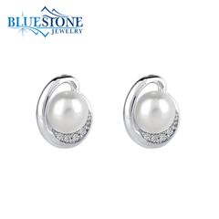 Sterling Silver Freshwater Pearl Stud Earrings
