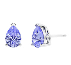 Silver Tanzanite Earrings