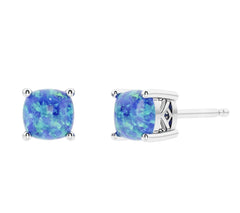 Silver Opal Earrings