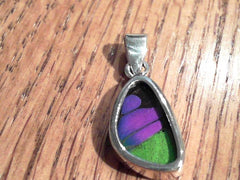 Lady's Extra Small Sterling Silver Pendant with Butterfly Wings