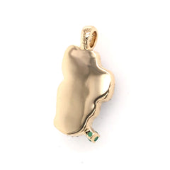 Medium 14 Karat Yellow Gold Pendant with Hydro Topaz