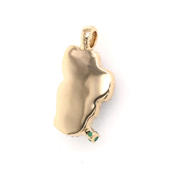 Medium 14 Karat Yellow Gold Pendant with Hydro Topaz