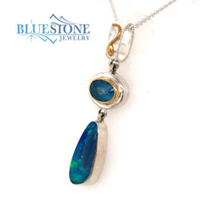 One-of-a-Kind Two-Tone Sterling Silver and 22 Karat Yellow Gold Vermei
