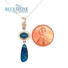 One-of-a-Kind Two-Tone Sterling Silver and 22 Karat Yellow Gold Vermei