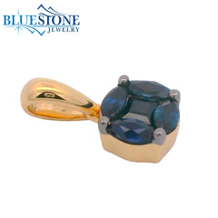 14kt Yellow Gold Sapphire Pendant