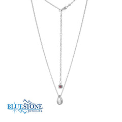 Silver Pearl Necklace- 20 inches