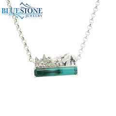 One of a kind 14K Lake Tahoe "East Shore" Necklace
