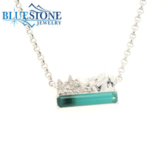One of a kind 14K Lake Tahoe "East Shore" Necklace