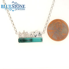 One of a kind 14K Lake Tahoe "East Shore" Necklace