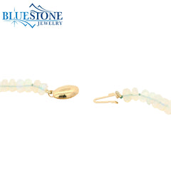 Beaded Ethiopian Opal Necklace- 22 Inches