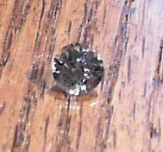 0.54 Carat Round White Sapphire