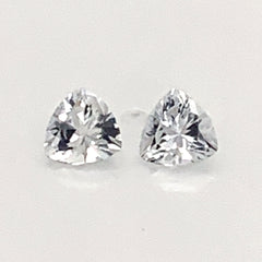 Two White Sapphires- 1.04 Carats Total Weight