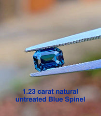 Loose 1.23 Carat Natural Blue Spinel Gemstone