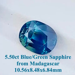 Loose 5.50 Carat Natural Sapphire Gemstone