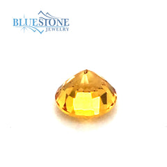 One Loose 4.6mm x 3.35mm 0.56 Carat Round Cut Genuine Ceylon Yellow Sa