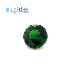 One Loose 4.6 x3.15mm 0.43 Carat Round Cut Genuine Green Tourmaline.