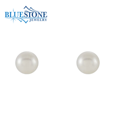 14KYG Stud Pearl Earrings - 6-6.5mm