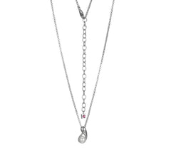 Silver Pearl Necklace- 19 Inches