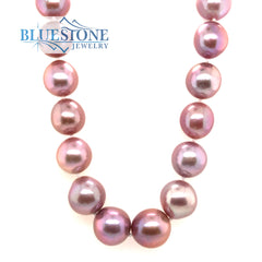 Pink Pearl Beaded Necklace- 18 Inches