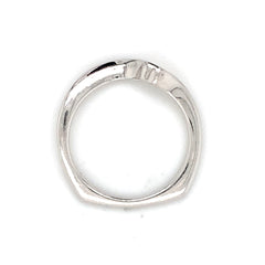 14 Karat White Gold Wedding Band