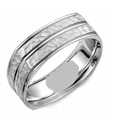 14 Karat White Gold 7mm Band- Special Order Only