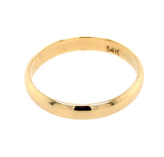 14 Karat Yellow Gold 3.4mm Band