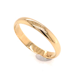 14 Karat Yellow Gold 3.4mm Band