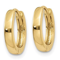14kt Yellow Gold Huggie Earrings 8mm x 2.5mm