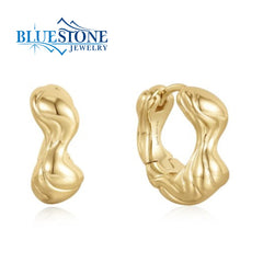 Yellow Gold Plated Hoops
