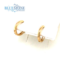 14KT Yellow Gold Huggy Earrings