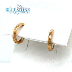 14KT Yellow Gold Huggy Earrings