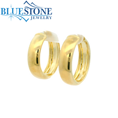 Gold Plated 7mm Solid Thick Hoops