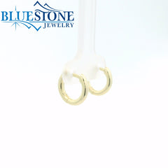 Gold Plated 2mm Hoop Earrings