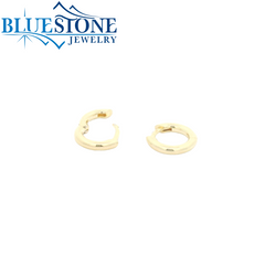 Gold Plated 2mm Hoop Earrings