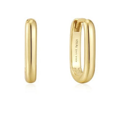 14K Gold Plated Huggie Hoop Earrings