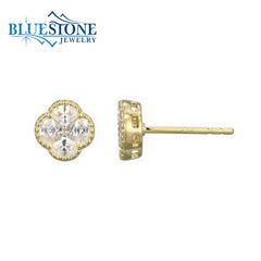 14kt Gold Plated Earrings with CZs