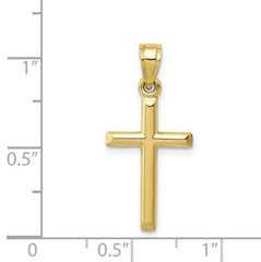 14 Karat Yellow Gold Cross Pendant