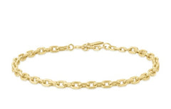 14kt Gold Plated Chain Link Bracelet -7.25"