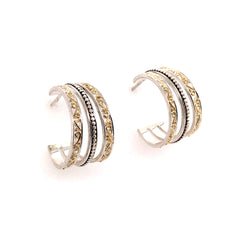 Silver & Gold Hoop Earrings