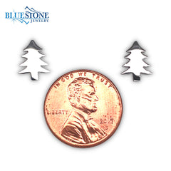 Stainless Steel Pine Tree Earrings